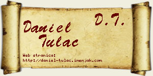 Daniel Tulać vizit kartica